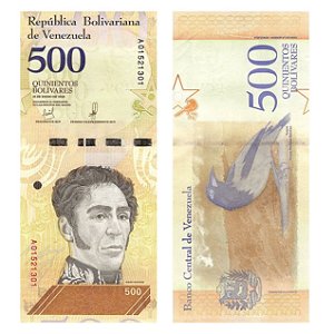 Venezuela - Cédula de 500 Bolivares Soberanos 2018 - P-108a - Simon Bolivar - FE