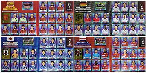 Kit com as 4 Seleções do Grupo E - Espanha - Costa Rica - Alemanha e Japão - Todas as 80 Figurinhas - Grupo A - Copa do Qatar 2022 - Original Panini