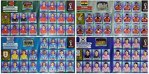 Kit com as 4 Seleções do Grupo H - Portugal - Gana - Uruguai e Coréia do Sul - Todas as 80 Figurinhas - Grupo A - Copa do Qatar 2022 - Original Panini