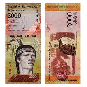 Venezuela - Cédula de 2000 Bolivares Forte 2016 - P-96b - Guaicaipuro - FE