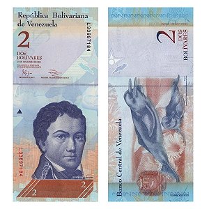 Venezuela - Cédula de 2 Bolivares Forte 2012 - P-88e - Francisco de Miranda - FE