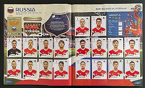 Seleção da Russia Completa (RUS) - Figurinhas 32 a 51 - Grupo A - Copa da Russia 2018 - Original Panini