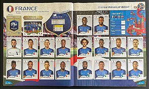 Seleção da França Completa (FRA) - Figurinhas 192 a 211 - Grupo C - Copa da Russia 2018 - Original Panini