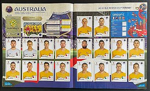 Seleção da Australia Completa (AUS) - Figurinhas 212 a 231 - Grupo C - Copa da Russia 2018 - Original Panini