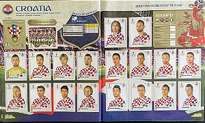 Seleção da Croácia Completa (CRO) - Figurinhas 312 a 331 - Grupo D - Copa da Russia 2018 - Original Panini