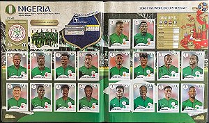 Seleção da Nigéria Completa (NGA) - Figurinhas 332 a 351 - Grupo D - Copa da Russia 2018 - Original Panini