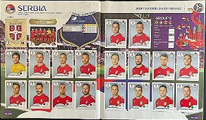 Seleção da Sérvia Completa (SRB) - Figurinhas 412 a 431 - Grupo E - Copa da Russia 2018 - Original Panini