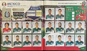 Seleção do México Completa (MEX) - Figurinhas 452 a 471 - Grupo F - Copa da Russia 2018 - Original Panini