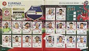 Seleção da Tunisia Completa (TUN) - Figurinhas 552 a 571 - Grupo G - Copa da Russia 2018 - Original Panini