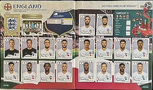 Seleção da Inglaterra Completa (ENG) - Figurinhas 572 a 591 - Grupo G - Copa da Russia 2018 - Original Panini