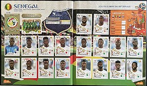 Seleção de Senegal Completa (SEN) - Figurinhas 612 a 631 - Grupo H - Copa da Russia 2018 - Original Panini