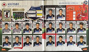 Seleção do Japão Completa (JAP) - Figurinhas 652 a 671 - Grupo H - Copa da Russia 2018 - Original Panini