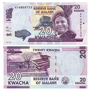 Malawi - Cédula de 20 Kwacha 2015 - P-63b - FE