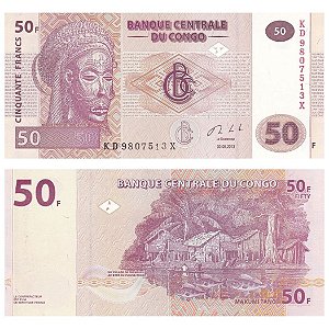 Congo - Cédula de 50 Francs 2013 - P-97Aa - FE