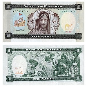Eritrea - Cédula de 1 Nakfa 1997 - P-1a - FE