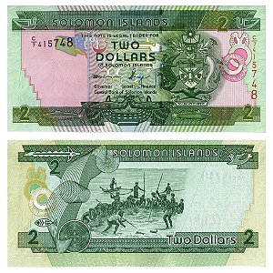 Ilhas Salomão - Cédula de 2 Dollars 2011 - P25a - FE
