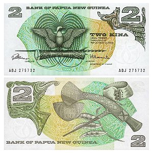 Papua Nova Guiné - Cédula de 2 Kina 1981 - P-5c - FE