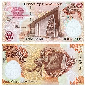 Papua Nova Guiné - Cédula de 20 Kina 2008 - P-36a - Comemorativa - FE