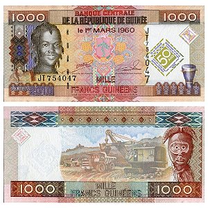 Guiné - Cédula de 1000 Francs 2010 - P-43a - FE