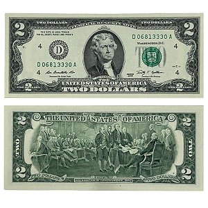 Estados Unidos - Cédula de 2 Dollars 2009 - P-530aD - Letra D (Cleveland) - FE