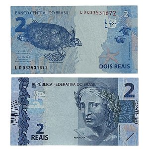 Brasil - Cédula de 2 Reais 2024 C-339 - LD - Haddad/Campos Neto - 2ª Familia - FE