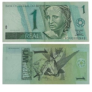 Brasil - Cédula de 1 Real 1998 C-248 - AB - Malan/Franco - 1ª Familia - Mbc+