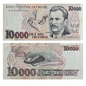 Brasil - Cédula de 10.000 Cruzeiros 1991 C-223 - Vital Brazil - Sob/FE