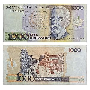 Brasil - Cédula de 1000 Cruzados  1987 C-194 - Machado de Assis - MBC
