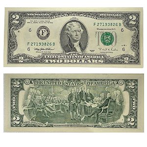 Estados Unidos - Cédula de 2 Dollars 1995 - P-497f - Letra F (Atlanta) - FE