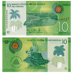 Nicaragua - Cédula de 10 Cordobas 2014 - P-209a - Polimero - FE