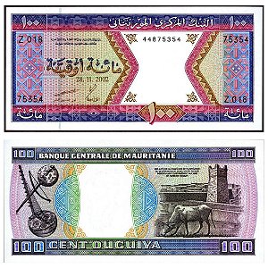 Mauritania - Cédula de 100 Ouguiya 2002 - P-4k - FE