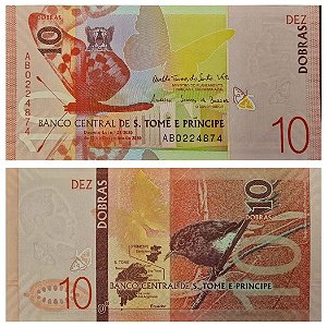 São Tomé e Principe - Cédula de 10 Dobras 2020 - P-77a - FE