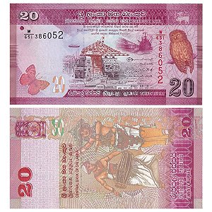Sri Lanka - Cédula de 20 Rupees 2021 - P-12h - FE