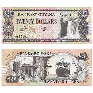 Guiana - Cédula de 20 Dollars 2016 - P-30f - FE