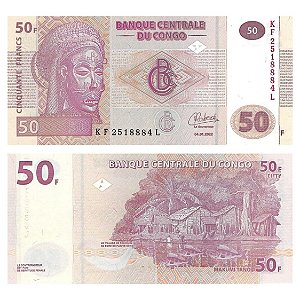 Congo - Cédula de 50 Francs 2022 - P-97Ab - FE