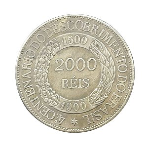 Réplica da Moeda de 2000 REIS 1900 - FC