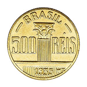 Réplica da Moeda 500 Réis 1935 - Regente Feijó - FC
