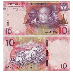Lesoto - Cédula de 10 Maloti 2021 - P-26a - FE