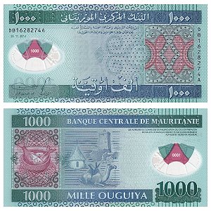 Mauritania - Cédula de 1000 Ouguiya 2014- P-19a - Polimero - FE