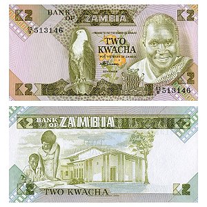 Zambia - Cédula de 2 Kwacha 1986 - P-24c - FE