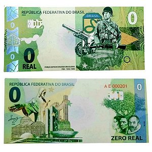 Brasil - Cédula de Zero Real 2022 - FEB / Força Expedicionária Brasileira - Série AE - FE