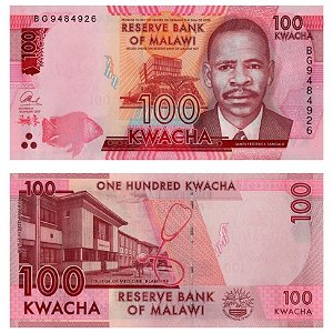Malawi - Cédula de 100 Kwacha 2017 - P-65c - Flor de Estampa