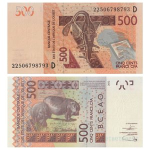 Mali - Cédula de 500 Francs CFA 2022 - P-419Dk - FE