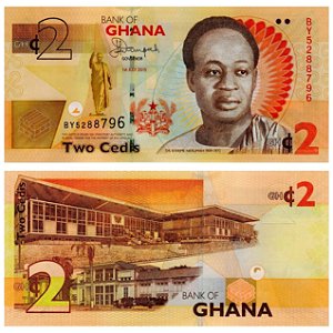 Gana - Cédula de 2 Cedis 2015 - P-37Ad - FE