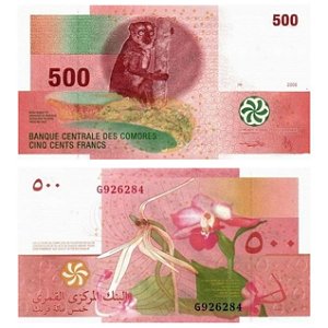 Comores - Cédula de 500 Francs 2006 - P-15b - FE
