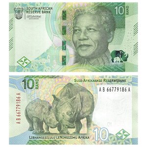 Africa do Sul - Cédula de 10 Rand 2023 - P-148a - Nelson Mandela - FE