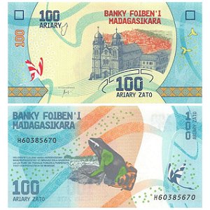 Madagaskar - Cédula de 100 Ariany 2017 - P-97a - FE