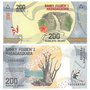 Madagaskar - Cédula de 200 Ariany 2017 - P-98a - FE