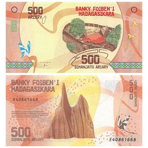 Madagaskar - Cédula de 500 Ariany 2017 - P-99a - FE