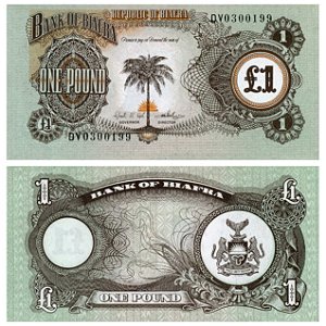 Biafra - Cédula de 1 Pound 1969 - P-5a - FE